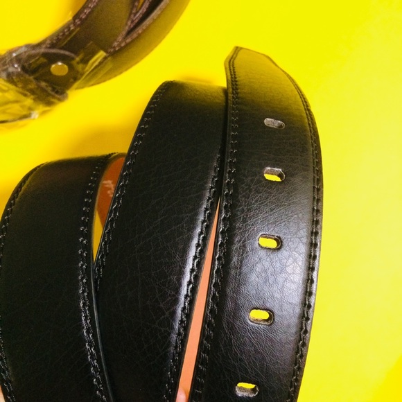 🆕Men’s Genuine Leather Belts SzXL (42-44) lot of2 - Picture 5 of 7